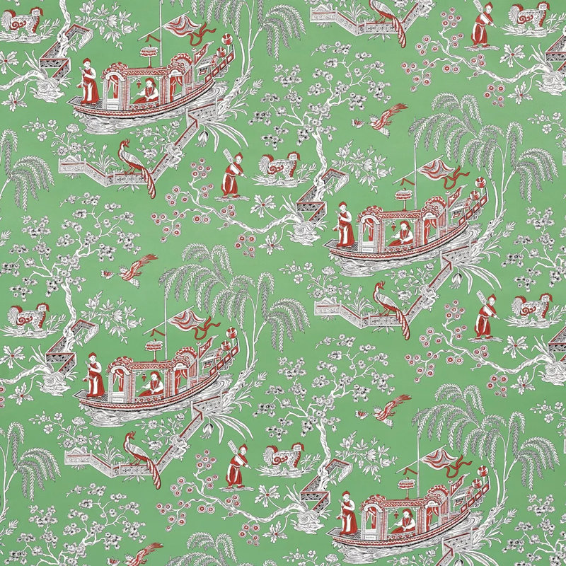 Matsudana Wallpaper, Jade
