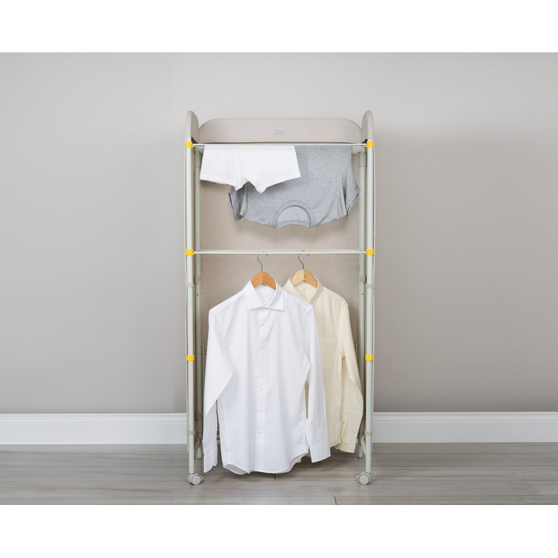 Eclipse 3-Tier Ecru Steel Indoor Drying Rack with Fabric Cover