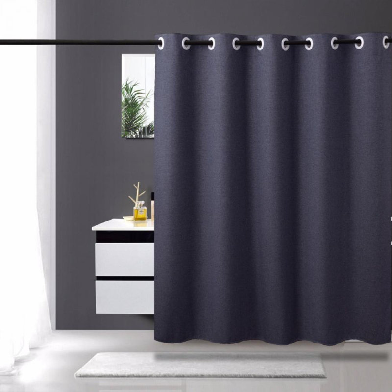 Shower Curtain with Hooks Included, Blue
