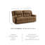 Canapé inclinable en cuir 76 po-766141153