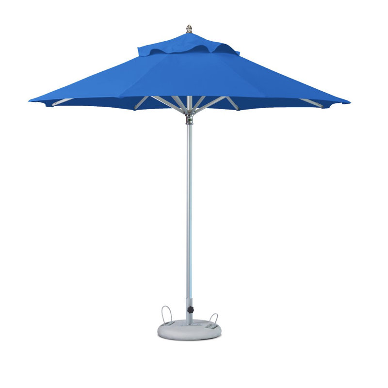 Parasol de marché Clearence, Bleu, H 102,36 po x l 157,44 po x P 157,44 po