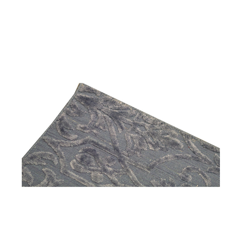 Damask Area Rug in Light Blue