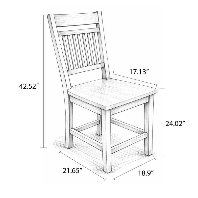 Ensemble de 2 tabourets de bar Ashby, Blanc antique