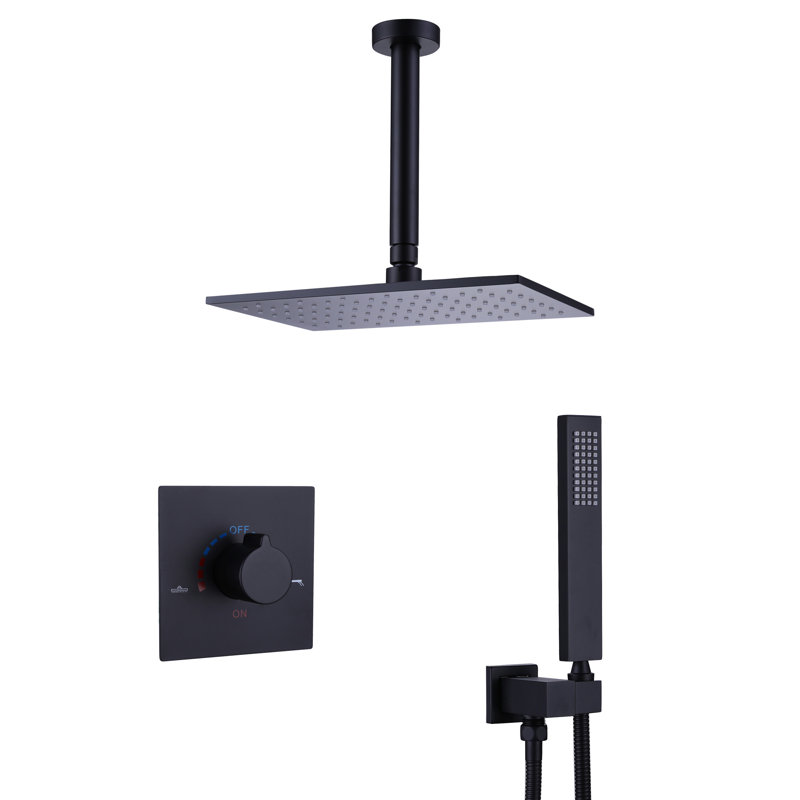 All-In-One Kit with Rough in-Valve, Matte Black