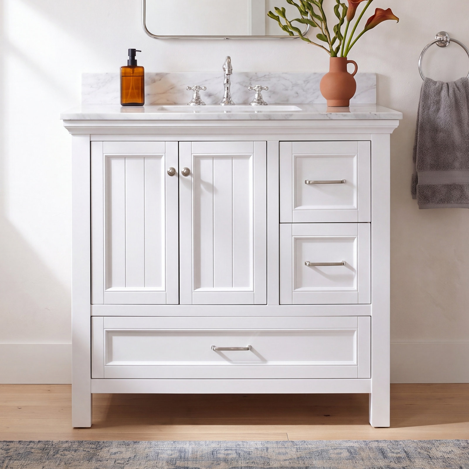 Maven 36'' Single Bathroom Vanity, White