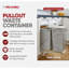 Rev-A-Shelf Poubelles escamotables, gris, 54WC-1527SC-17-1-101820388-101820385-101820387