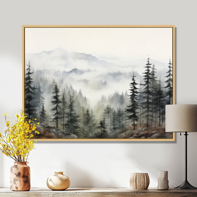 «Pine Misty Mountain II» sur toile