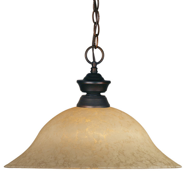 Biller 1 - Light Single Pendant, Olde Bronze