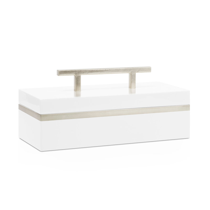Citarelli Blair Box, White and Silver (Single)