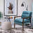 Dentrell Faux Leather Armchair-1717187832
