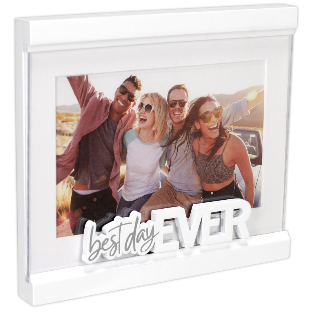 Kerron White Matte Picture Frame with Mat Ebern Designs
