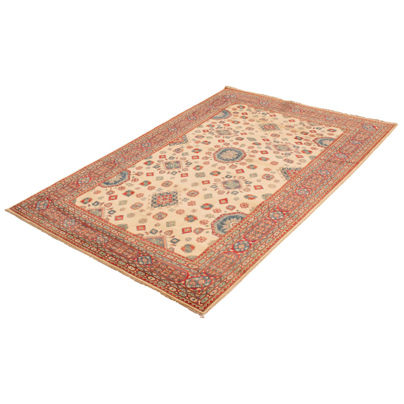 Radee One-of-a-Kind 6'8" X 10'0" New Age Wool Area Rug in Cream