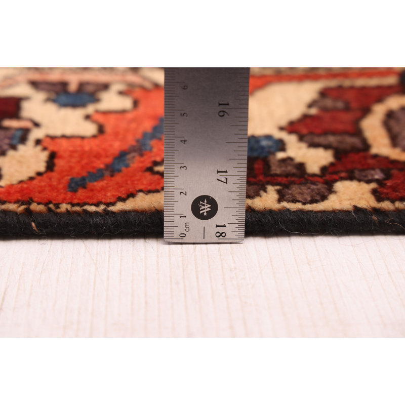 Tapis rouge rétro Kayseri 4 pi 11 po x 9 pi 7 po