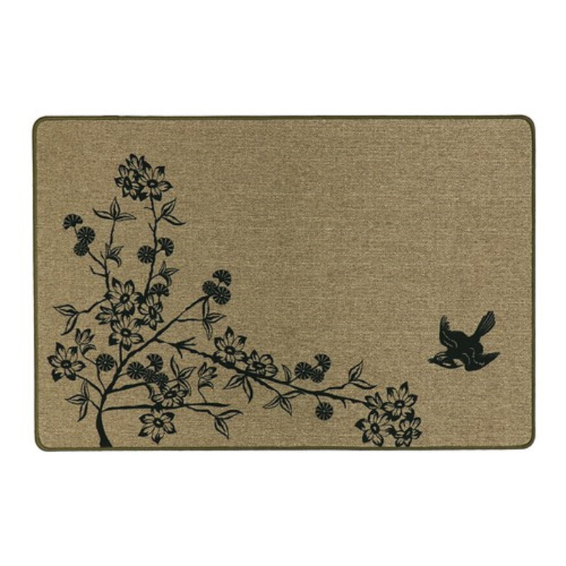 YES Non-Slip Floral Doormat, 50 cm W x 75 cm L