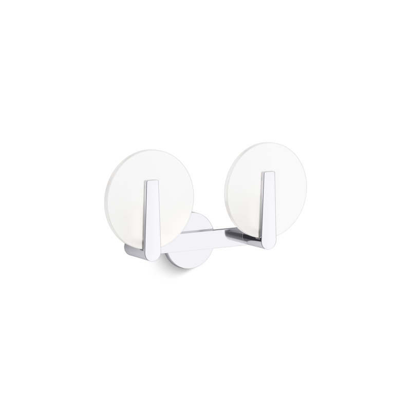 Hint Two-Light Sconce, Polished Chrome