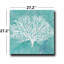 Art mural sur toile de corail blanc