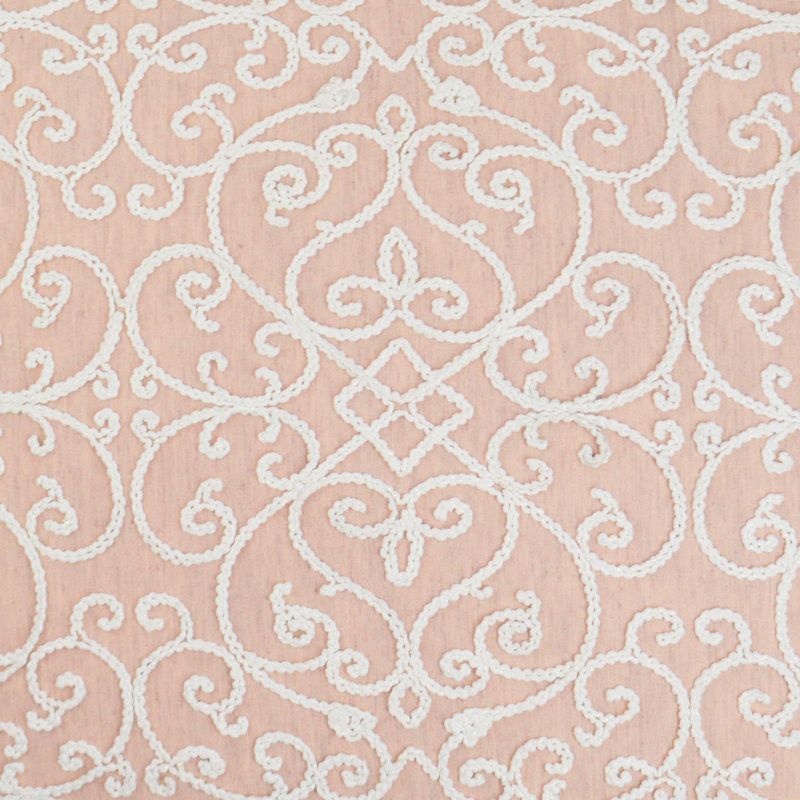 Serafim Pillow Cover & Insert, Rose, Bolster 14"H x 42"W