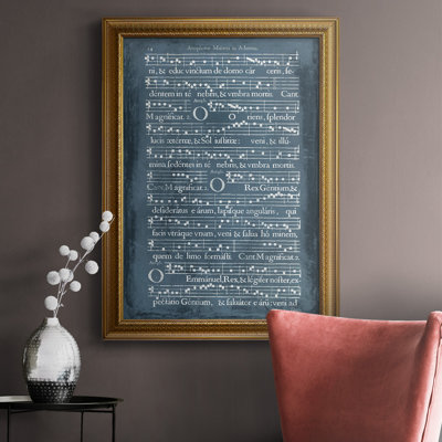 Graphic Songbook IV, toile encadrée de qualité supérieure - prête à être accrochée