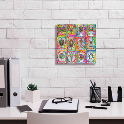 «Zodiac Calendrier» par Dean Russo, art mural sur toile