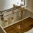 Christenia 3-in-1 Vanity Desk with Glass Top, LED Mirror & Upholstered Stool-115322668