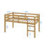 Lit mezzanine simple surélevé avec échelle-707785476