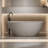 63'' Freestanding Bathtub With Beige Stone Resin Surface, Overflow And Pop - Up Drain, Slow Heat Loss, Easy Installation, Spacious Design Soaking Solid Beige, Material, To Clean, For One Bather,