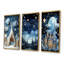 «Child Nursery Starry Night I», ensemble de 3 reproductions d'art sur toile-1899613707-1899613704