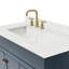 Meuble-lavabo sur pied simple 42 po avec plateau en quartz Hamlet-94003728