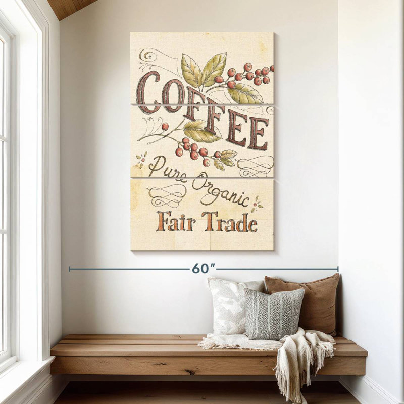 Tergel Authentic Coffee I, 50" H x 32" W