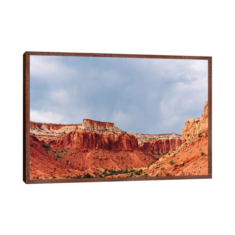 Abiquiu III by Bethany Young - Print on Canvas, 45.72cm H x 66.04cm W x 3.81cm D, Classic Brown Wood Framed