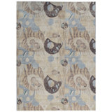 Brookhaven Abstract Area Rug in Ivory