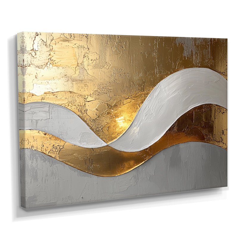 Amaro I - Abstract Large Wall Art, Toile tendue sur cadre, H 12 po x l 20 po, Ne s’applique pas