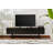 Modern Black TV Stand, 71.0 x 19.7 x 11.8 inches | 100% Melamine Coated Particle Board, Thickness: 0.7 inches | Sleek Solid Color Design, Perfect for Living Room & Entertainment Spaces, Durable and Stylish-105514843