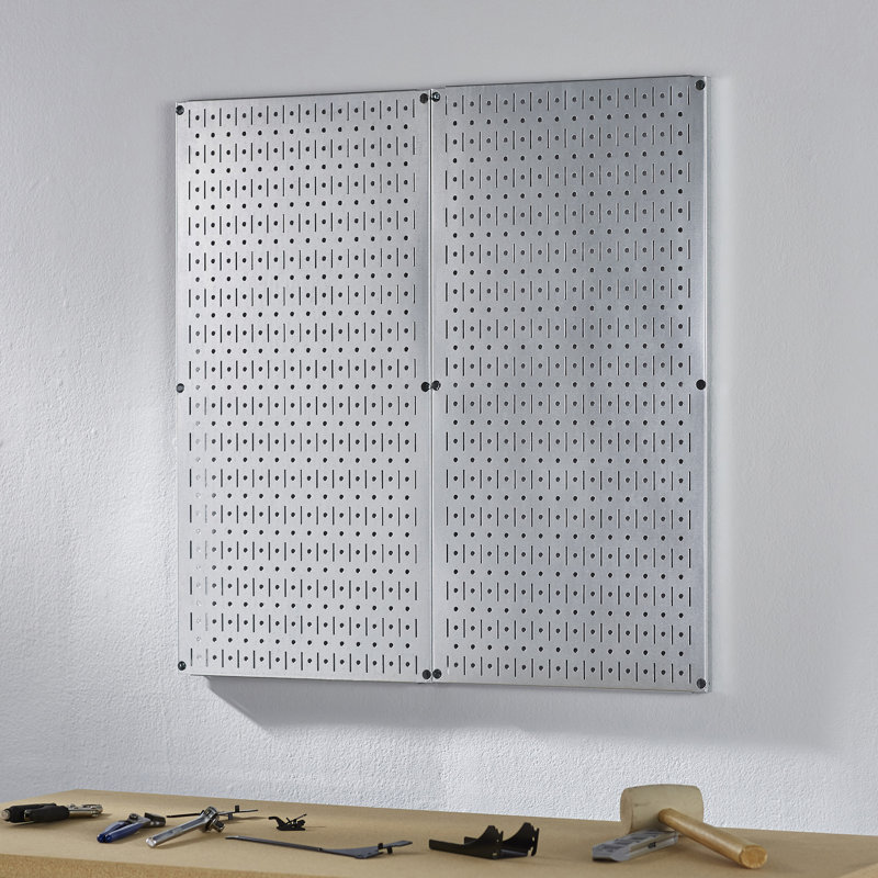 Panneau perforé en acier de 32 po x 32 po, Métal galvanisé