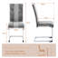 Faux Leather/Suede Upholstered Armless Dining Chair-245882855-245882849