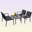 Ensemble de conversation pour patio et jardin 4 pièces