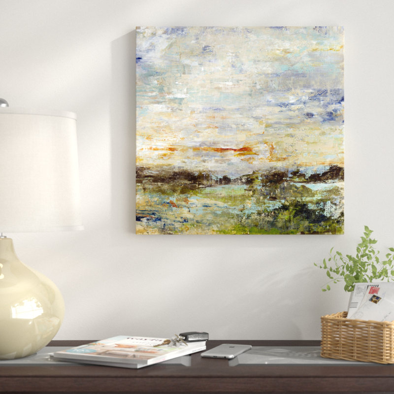 «Hillside View», reproduction sur toile, H 37 po x l 37 po x P 1,5 po, Wrapped Canvas, Pas de tapis