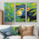 Ensemble de salon Playkey Monkey Primer In The Jungle II - Monkey Wall Art