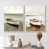 White Floater Framed
