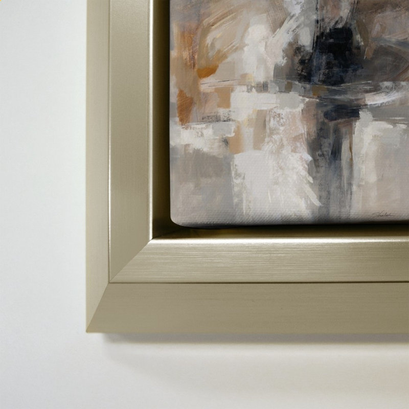 «Wings Neutral» par Silvia Vassileva - impression sur toile, 34" H x 24" W, Champagne