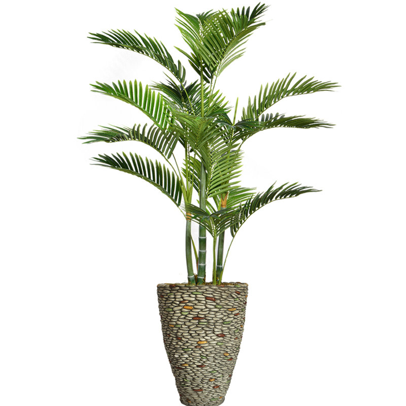 Palmier artificiel Panama en pot, H 61,5 po x l 38 po x P 30 po
