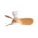 Mini Led Ceiling Fan With 3 Colour Dimmable 3 Abs Blades Remote Control Dc Motor For Bedroom