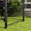 Pavillon de jardin avec combinaison de 8 pi x 5 pi, acier avec tablettes et finition gris froid pour l'espace extérieur