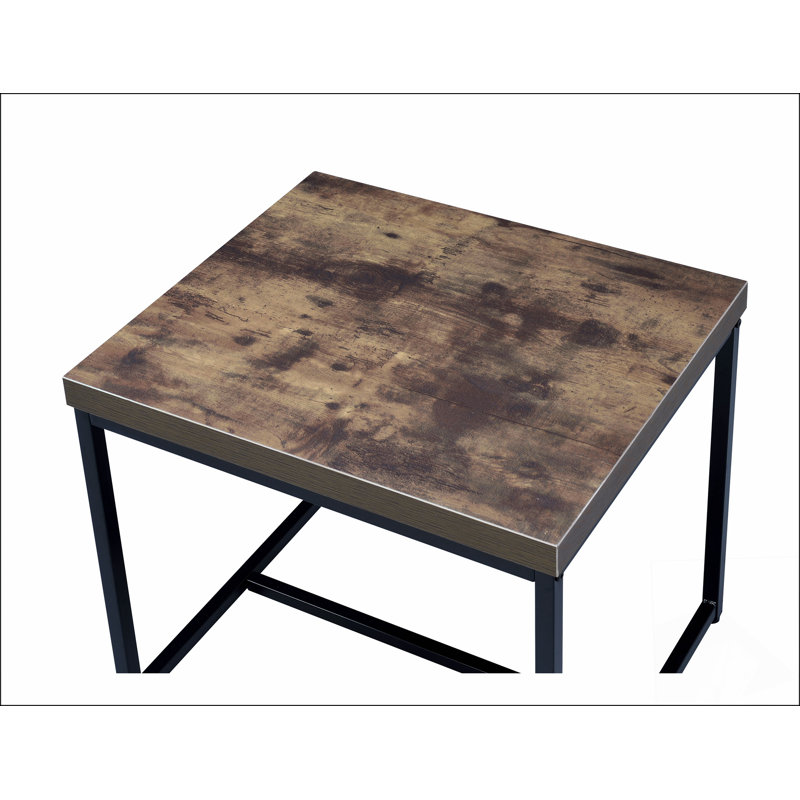 Bob Weathered Oak &  Finish End Table Modern End Table Solutions,Compact End Table Collection