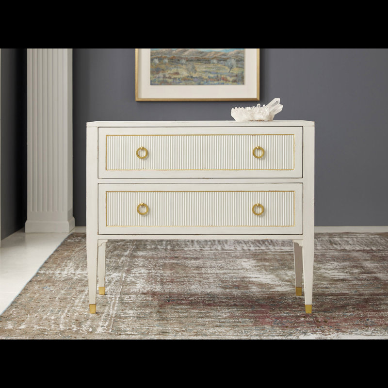 Commode anglaise 2 tiroirs reedd Swedish