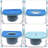Shower Folding Toilet Seat with Commode