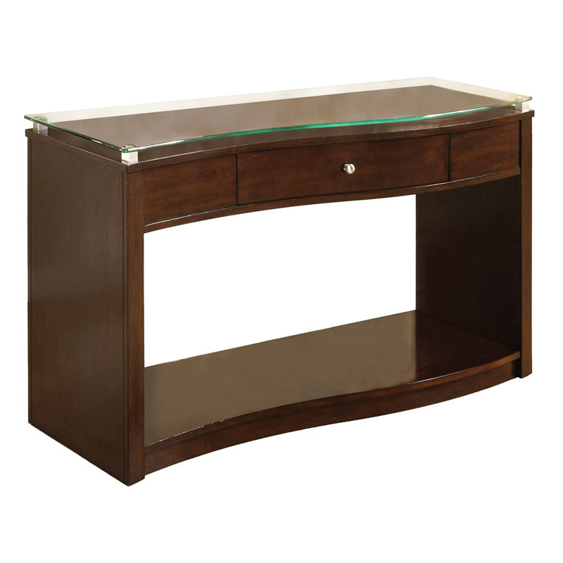 Pierce 50'' Glass Top Console Table
