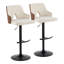 Tabouret de bar ajustable avec repose-pieds arrondi Saltram (ensemble de 2)-88309829-88309834