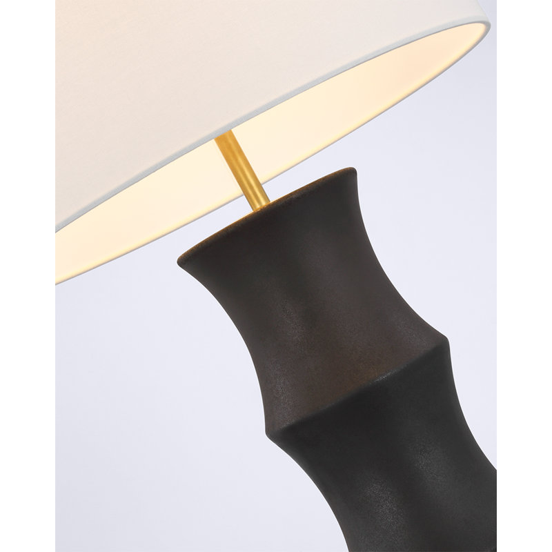 AERIN Marella Medium Table Lamp, Polar Blue Crackle, 33" H x 17.5" W x 17.5" D