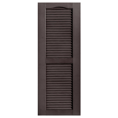 Cathedral Top Custom Open Louver Shutters Pair